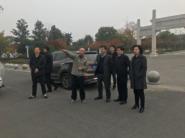 夏萍、程保银实地调研徽盐地产在建项目