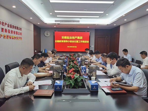 安徽尊龙时凯地产集团召开学习贯彻习近平新时代中国特色社会主义头脑主题教育向导小组聚会暨事情推进会